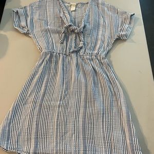 H&M Dress Size 4 Blue & White